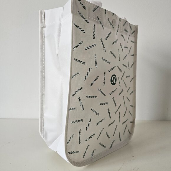 6 x New LULULEMON Multicolour GRAPHIC LOGO Reusable Shopping Bags Small - Picture 9 of 13